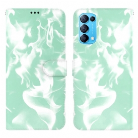 Custodia in pelle Oppo Find X3 Lite Modello Astratto