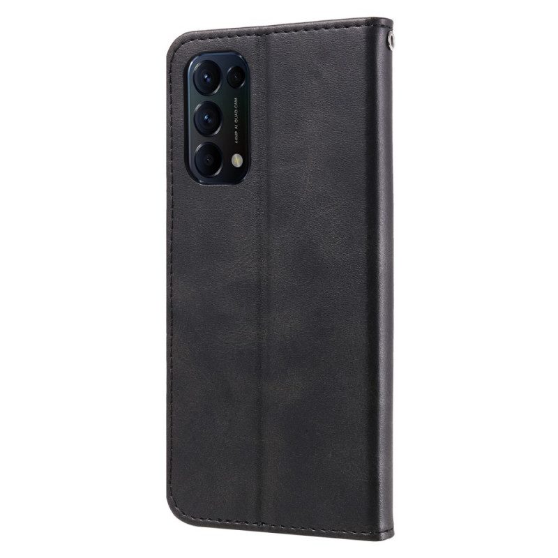 Custodia in pelle Oppo Find X3 Lite Portafoglio