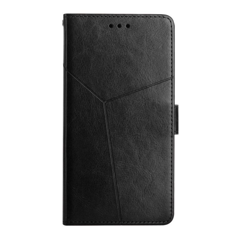 Custodia in pelle Oppo Find X3 Lite Stile Pelle Geo Y Design