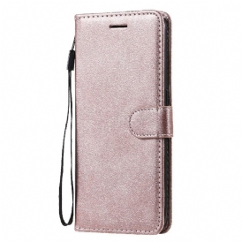 Folio Cover Oppo Find X3 Lite Cinturino Effetto Pelle