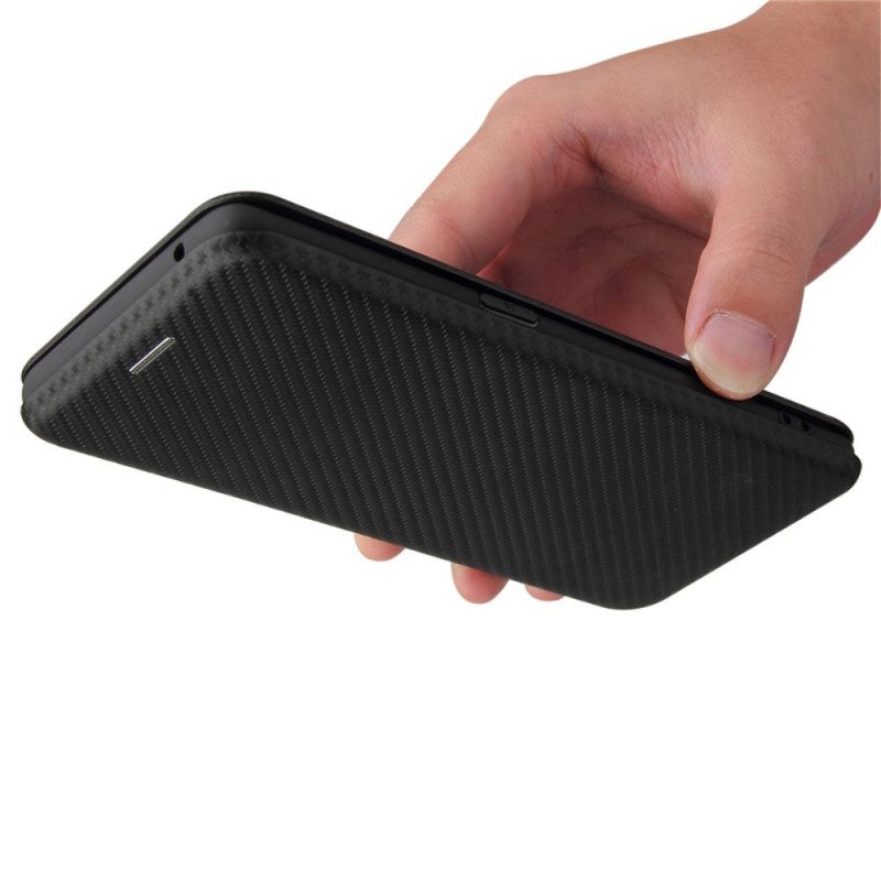 Folio Cover Oppo Find X3 Lite Custodia in pelle Silicone Colorato Al Carbonio