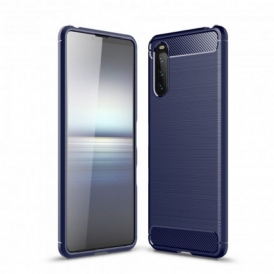 Cover Sony Xperia 5 III Fibra Di Carbonio Spazzolata