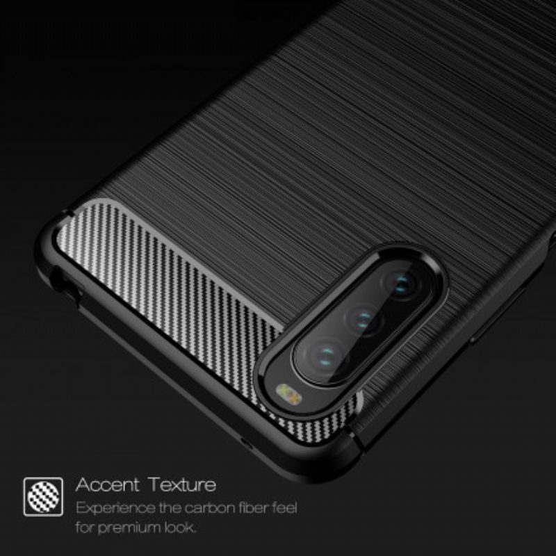 Cover Sony Xperia 5 III Fibra Di Carbonio Spazzolata