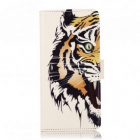 Custodia A Portafoglio Sony Xperia 5 III Tigre Feroce