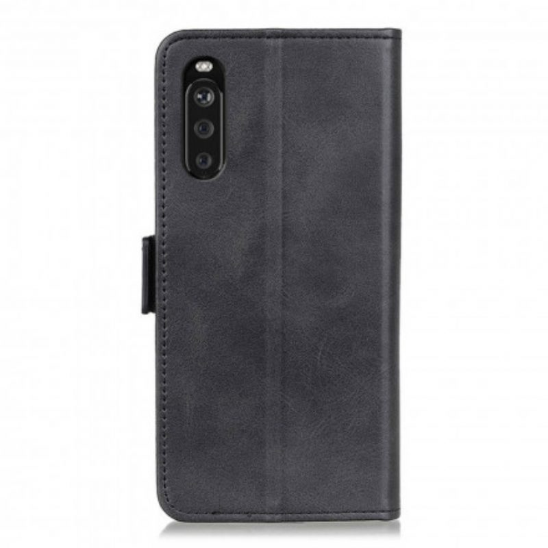 Custodia in pelle Sony Xperia 5 III Folio Cover Doppio Lembo