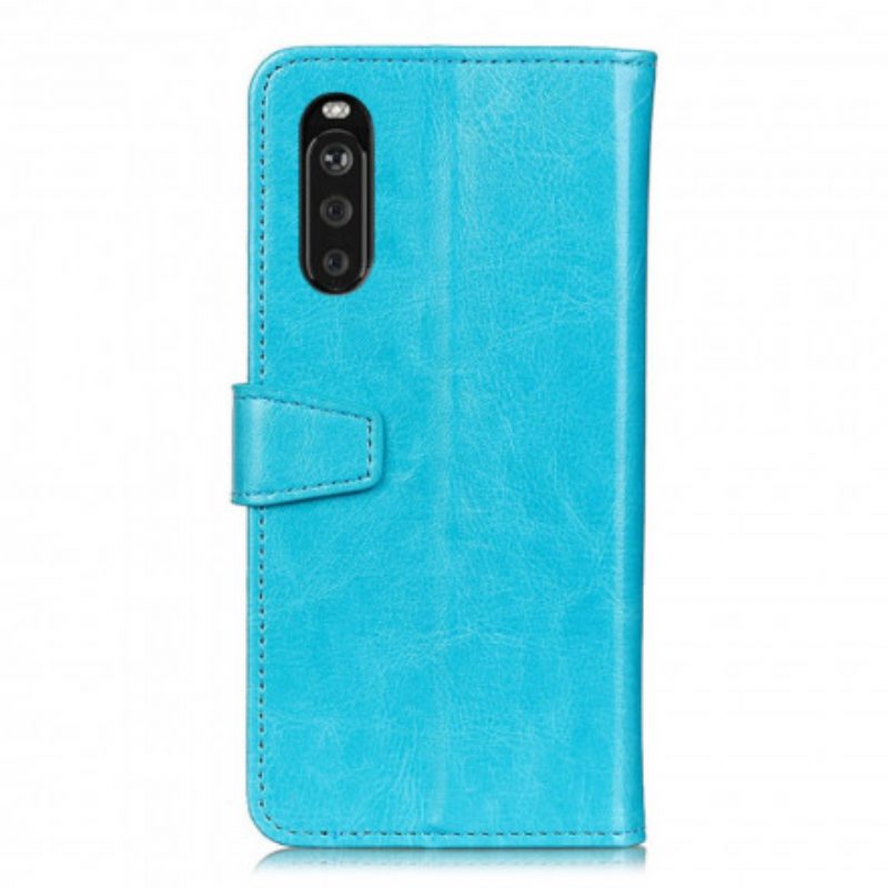 Folio Cover Sony Xperia 5 III Classico Effetto Pelle