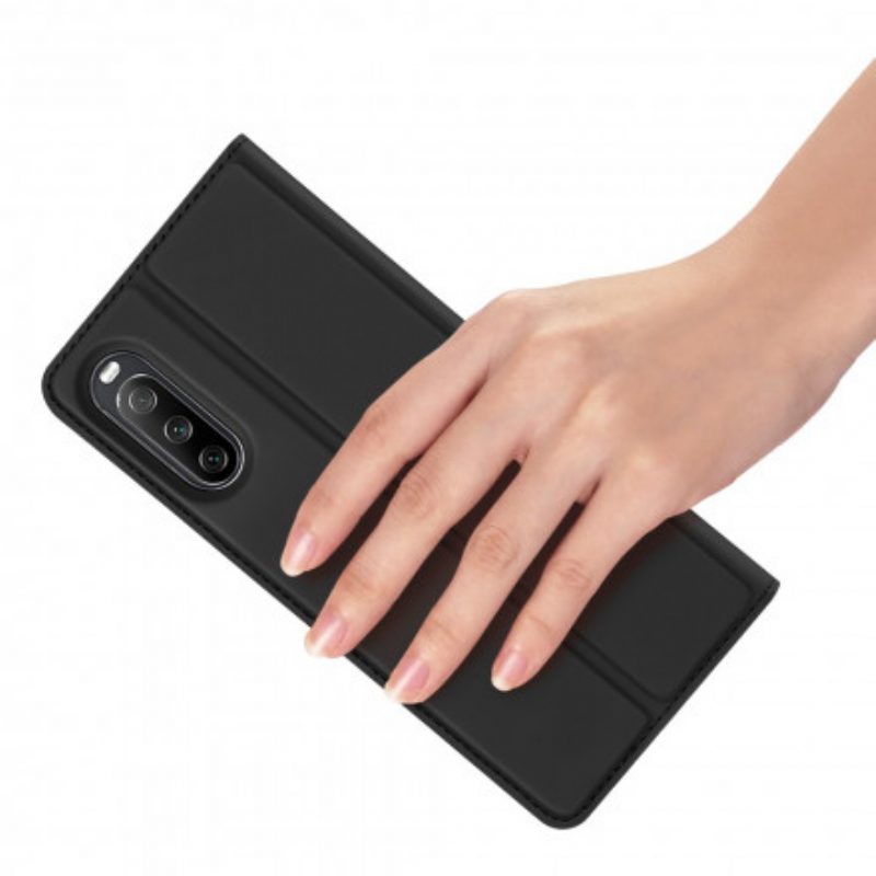 Folio Cover Sony Xperia 5 III Custodia in pelle Pelle Pro Dux Ducis