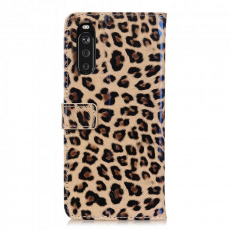Folio Cover Sony Xperia 5 III Leopardo