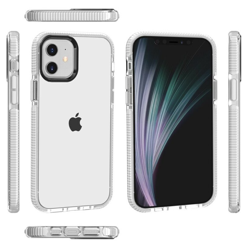 Cover iPhone 12 / 12 Pro Bordi In Silicone Trasparente