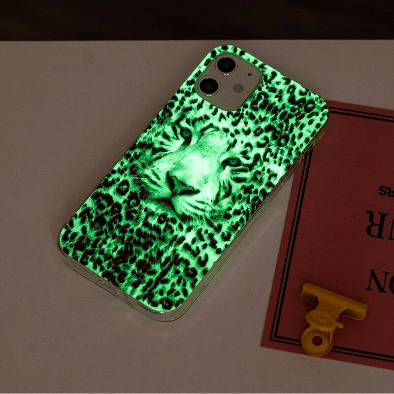 Cover iPhone 12 / 12 Pro Leopardo Fluorescente