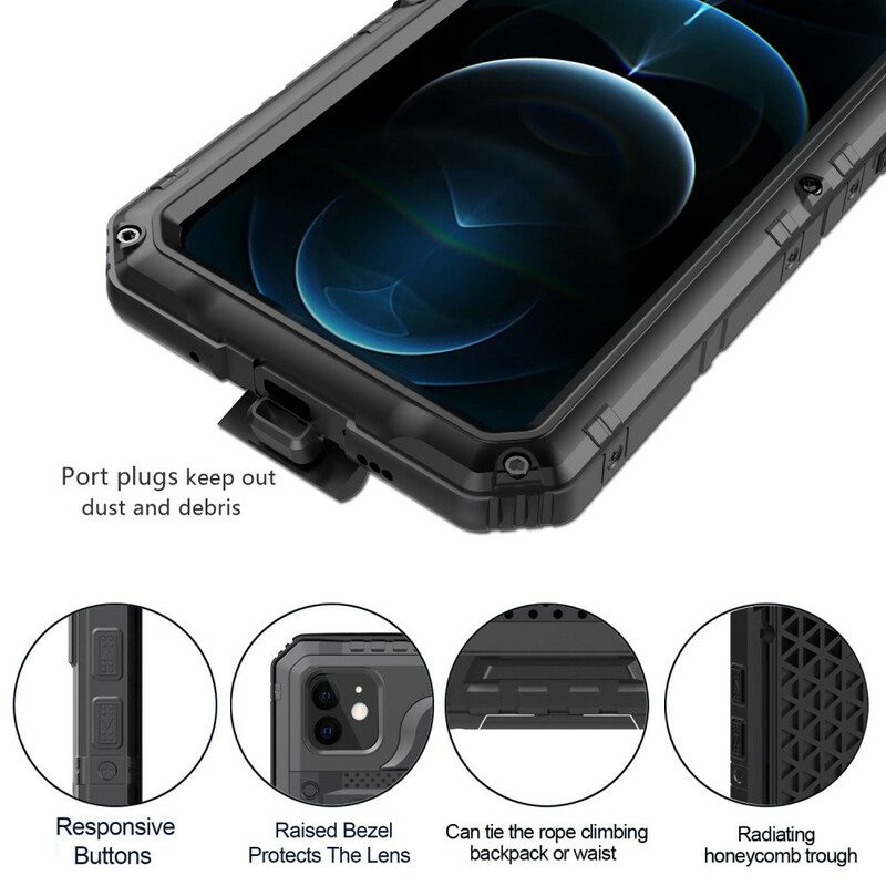 Cover iPhone 12 / 12 Pro Metallo Super Resistente Impermeabile