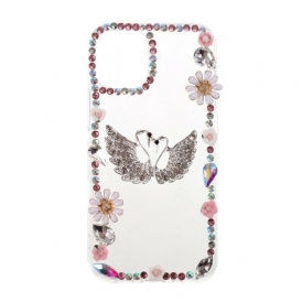 Cover iPhone 12 / 12 Pro Silicone E Strass