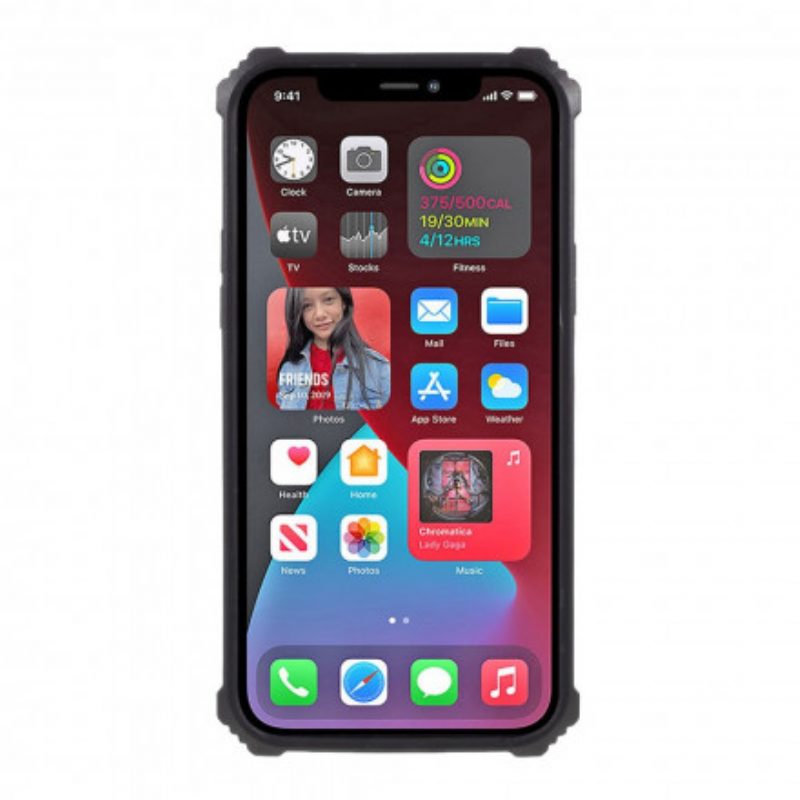 Cover iPhone 12 / 12 Pro Supporto Rimovibile Mimetico
