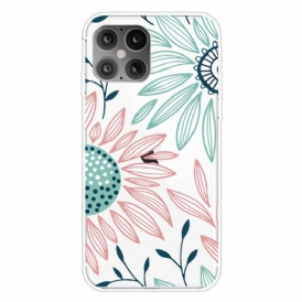 Cover iPhone 12 / 12 Pro Un Fiore Trasparente