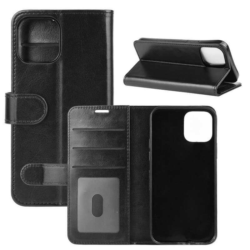 Custodia A Portafoglio iPhone 12 / 12 Pro Disegno Classico