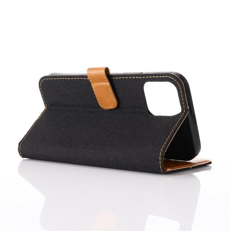 Custodia A Portafoglio iPhone 12 / 12 Pro Jeans Classici