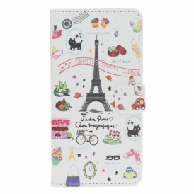 Custodia in pelle iPhone 12 / 12 Pro Amo Parigi