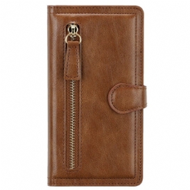 Custodia in pelle iPhone 12 / 12 Pro Portamonete Multifunzione