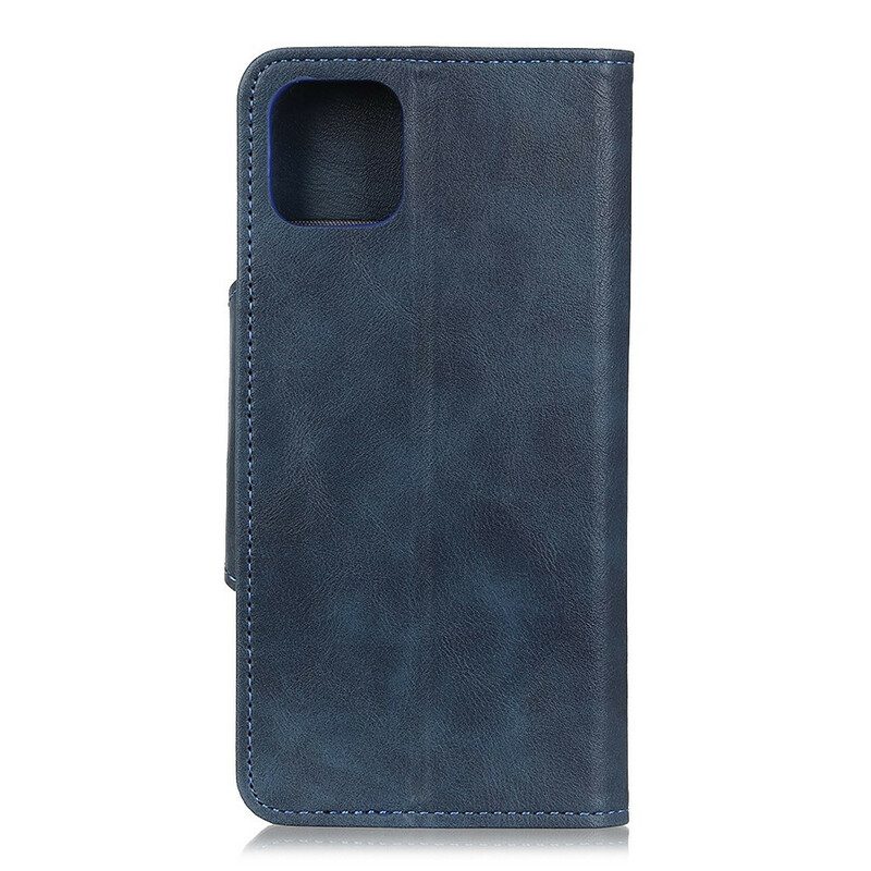 Folio Cover iPhone 12 / 12 Pro Bottone In Ecopelle