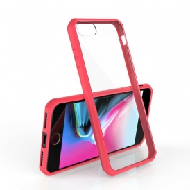 Cover iPhone SE 3 / SE 2 / 8 / 7 Bordi Colorati Trasparenti