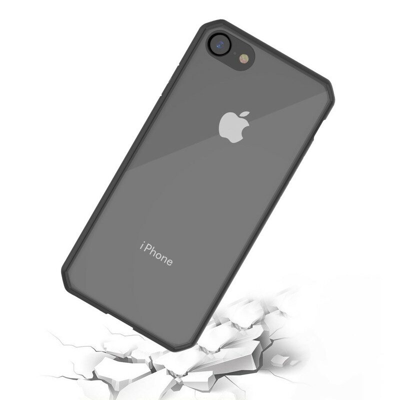 Cover iPhone SE 3 / SE 2 / 8 / 7 Bordi Colorati Trasparenti