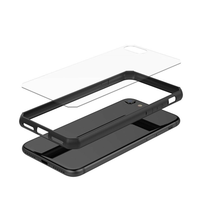 Cover iPhone SE 3 / SE 2 / 8 / 7 Bordi Colorati Trasparenti