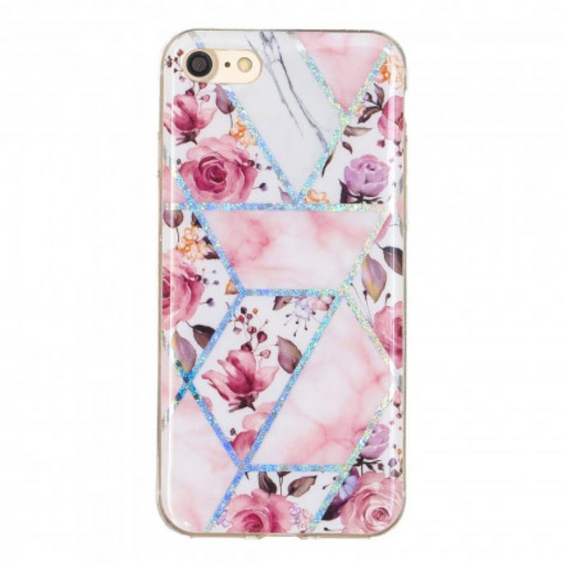 Cover iPhone SE 3 / SE 2 / 8 / 7 Fiori Di Design Glitterati
