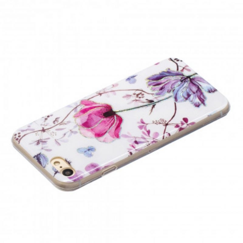 Cover iPhone SE 3 / SE 2 / 8 / 7 Fiori Di Design Glitterati