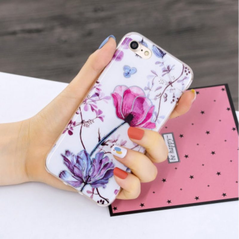 Cover iPhone SE 3 / SE 2 / 8 / 7 Fiori Di Design Glitterati