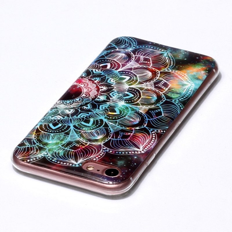 Cover iPhone SE 3 / SE 2 / 8 / 7 Mandala Fluorescente