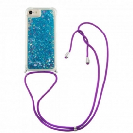 Cover iPhone SE 3 / SE 2 / 8 / 7 Paillettes E Coulisse