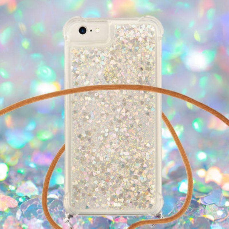 Cover iPhone SE 3 / SE 2 / 8 / 7 Paillettes E Coulisse