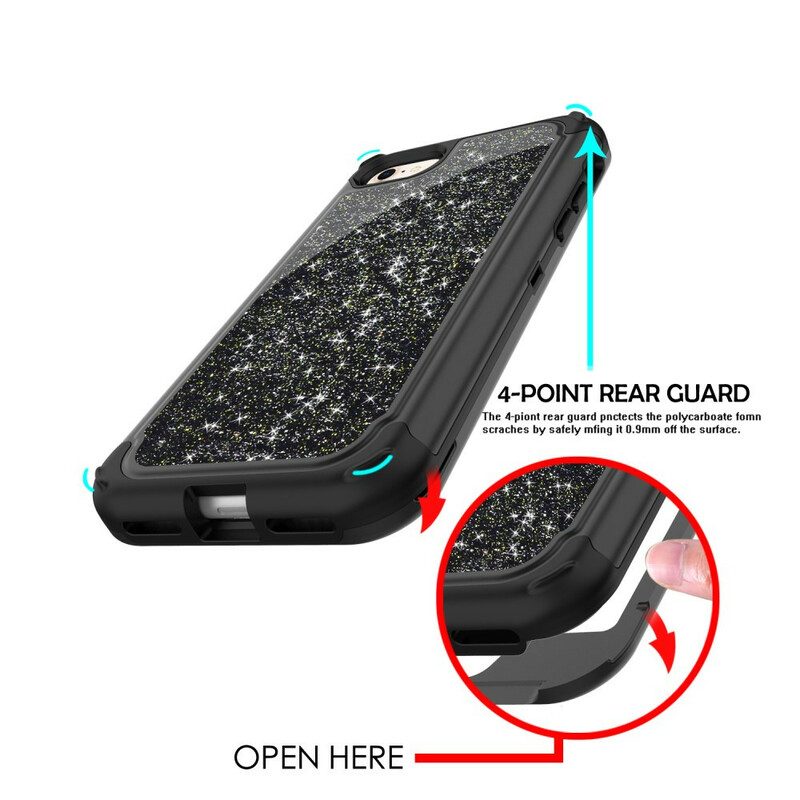 Cover iPhone SE 3 / SE 2 / 8 / 7 Paillettes Mozzafiato Staccabili
