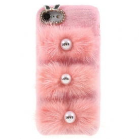 Cover iPhone SE 3 / SE 2 / 8 / 7 Pelliccia D'amore
