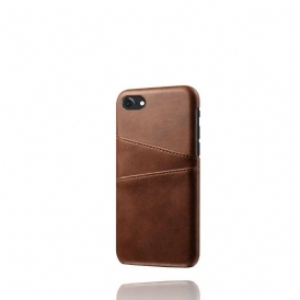 Cover iPhone SE 3 / SE 2 / 8 / 7 Portacarte Doppio Ksq
