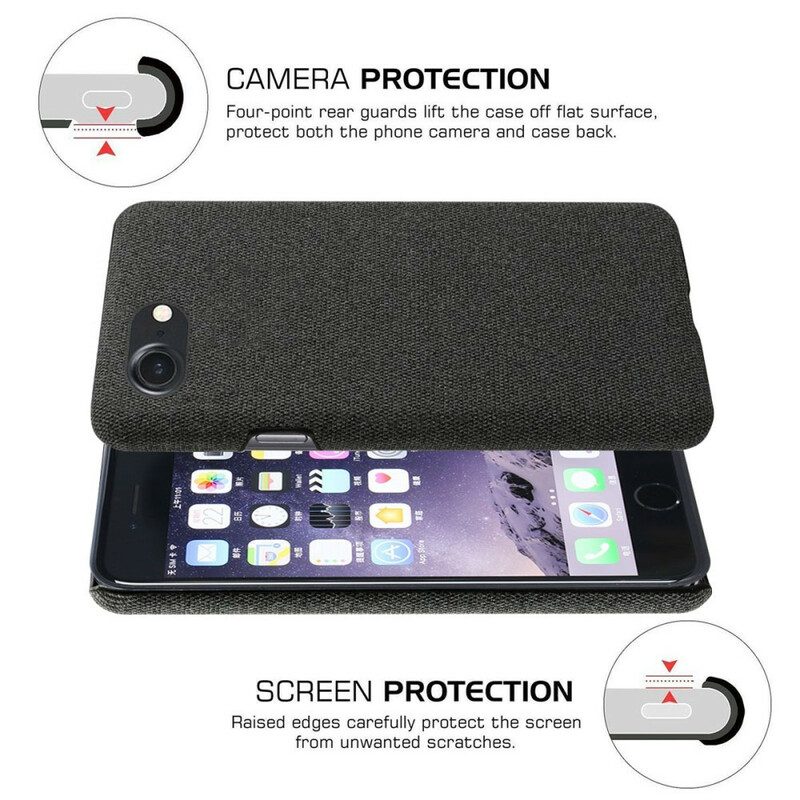 Cover iPhone SE 3 / SE 2 / 8 / 7 Tessuto Ksq Chic