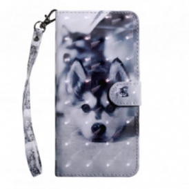 Custodia in pelle iPhone SE 3 / SE 2 / 8 / 7 Cucciolo Strappy