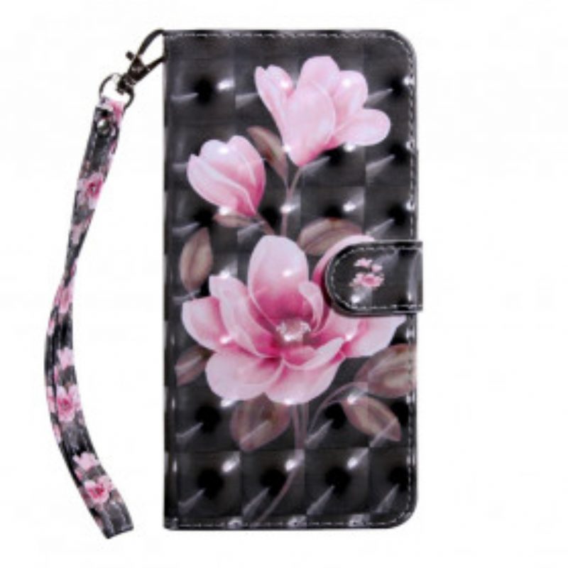 Custodia in pelle iPhone SE 3 / SE 2 / 8 / 7 Fiori Sbocciati