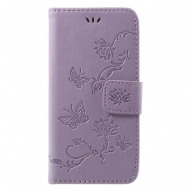 Custodia in pelle iPhone SE 3 / SE 2 / 8 / 7 Strappy Floreale