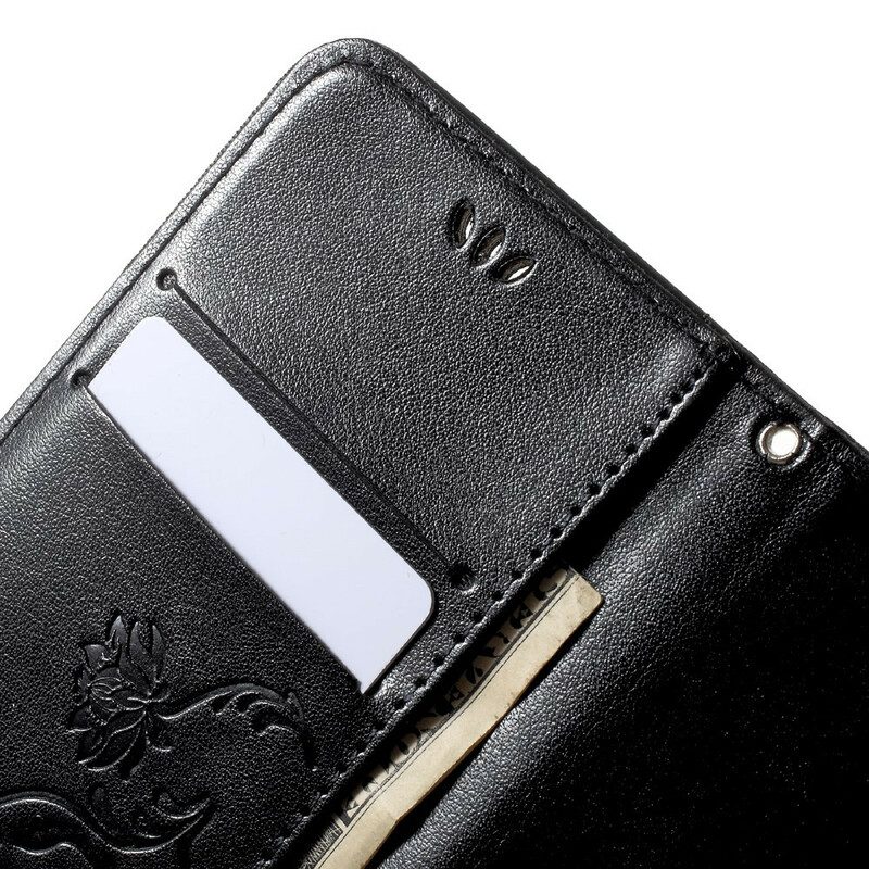 Custodia in pelle iPhone SE 3 / SE 2 / 8 / 7 Strappy Floreale