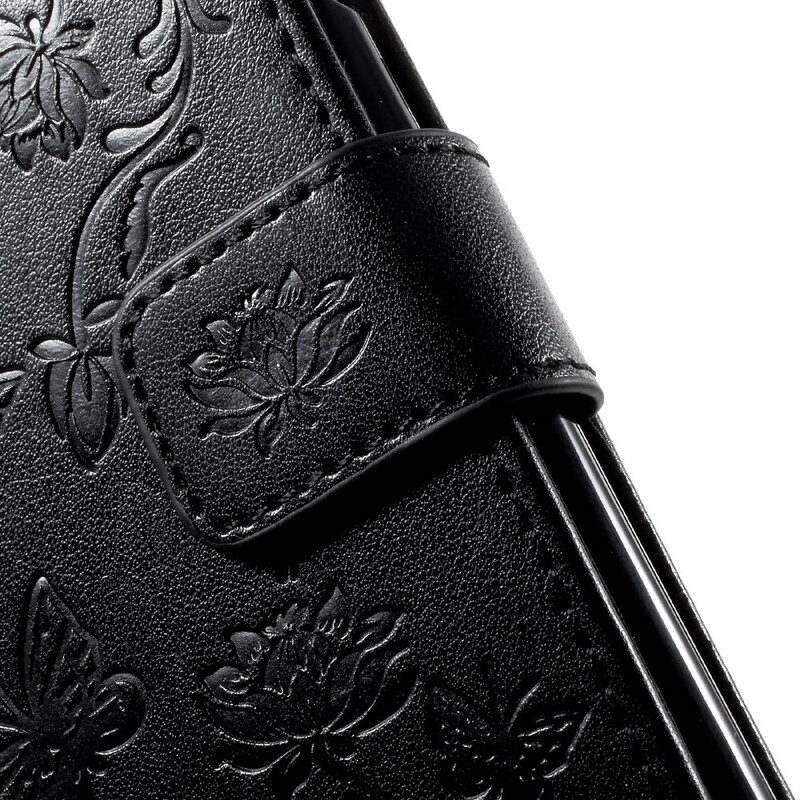 Custodia in pelle iPhone SE 3 / SE 2 / 8 / 7 Strappy Floreale