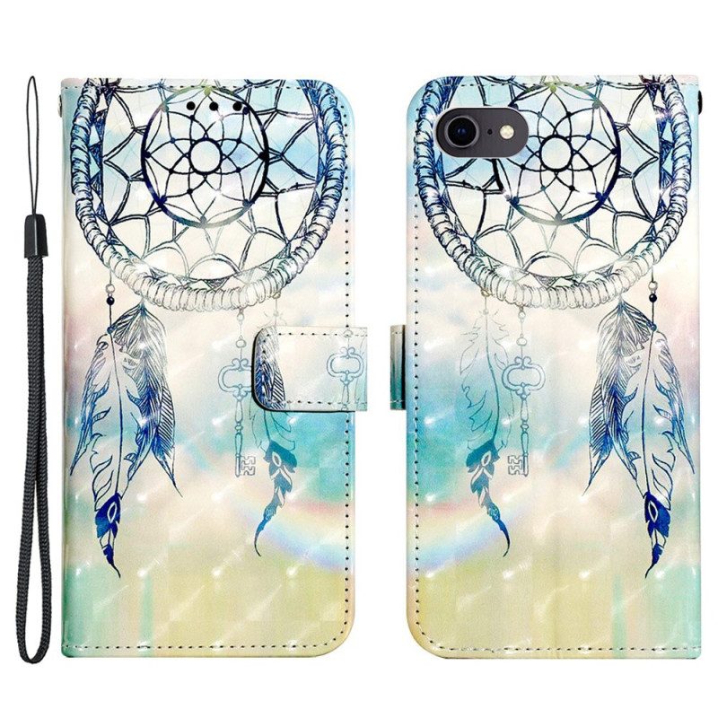 Folio Cover iPhone SE 3 / SE 2 / 8 / 7 Cinghia Acchiappasogni