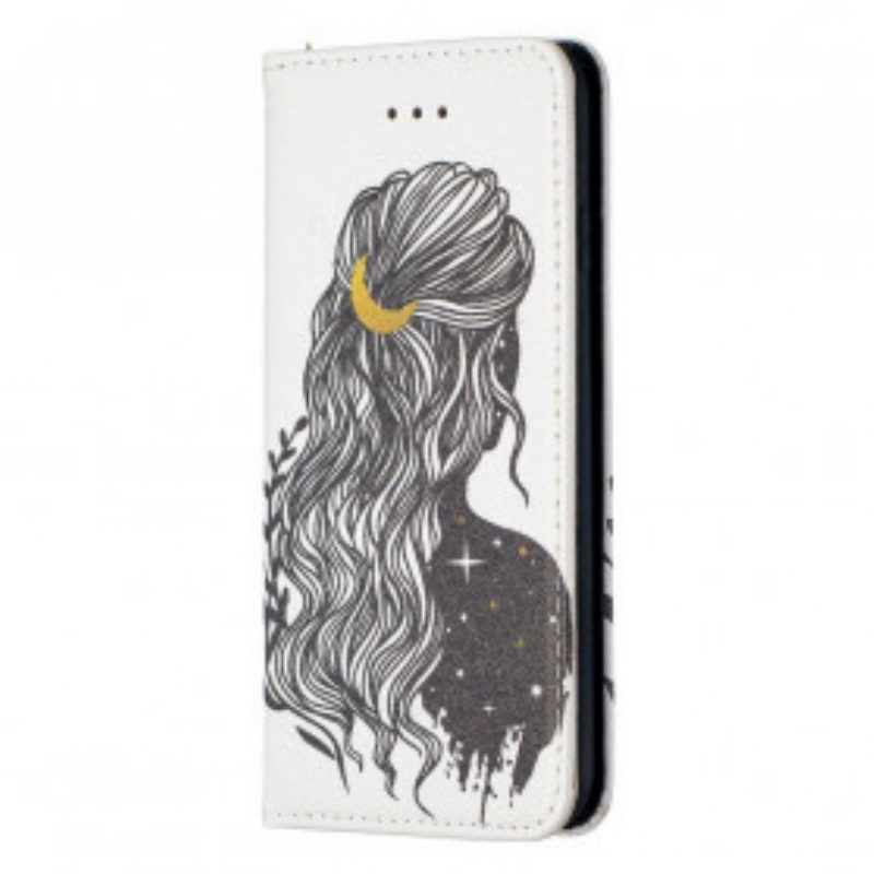 Folio Cover iPhone SE 3 / SE 2 / 8 / 7 Custodia in pelle Bei Capelli