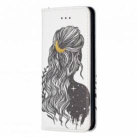 Folio Cover iPhone SE 3 / SE 2 / 8 / 7 Custodia in pelle Bei Capelli