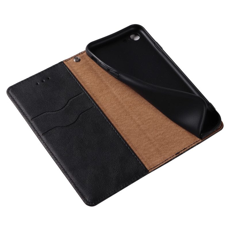 Folio Cover iPhone SE 3 / SE 2 / 8 / 7 Custodia in pelle Cinturino Retrò