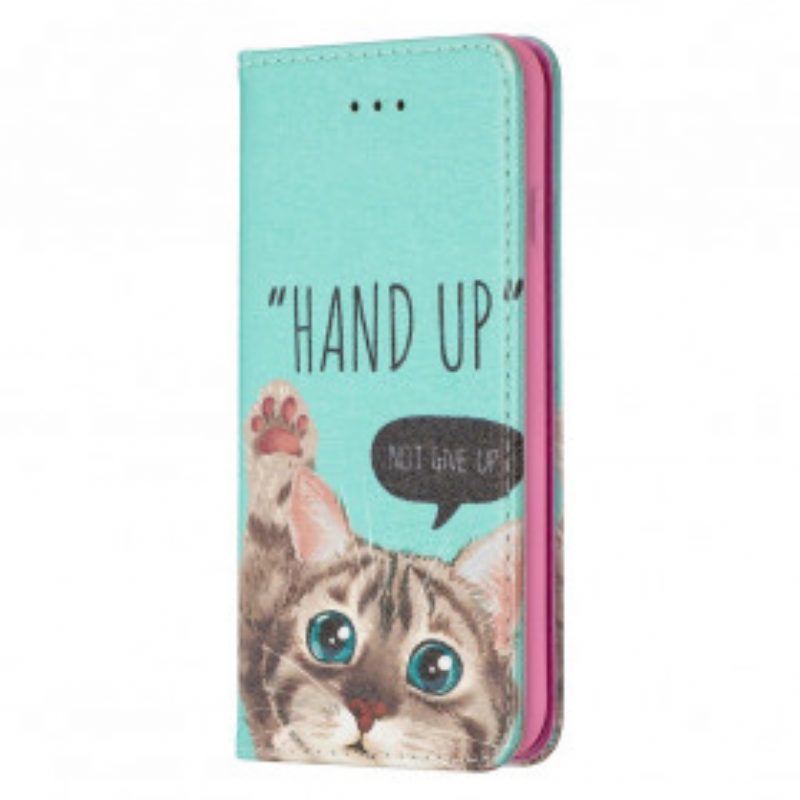 Folio Cover iPhone SE 3 / SE 2 / 8 / 7 Custodia in pelle Mano In Alto