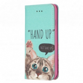 Folio Cover iPhone SE 3 / SE 2 / 8 / 7 Custodia in pelle Mano In Alto