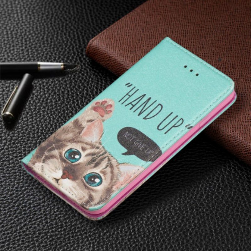 Folio Cover iPhone SE 3 / SE 2 / 8 / 7 Custodia in pelle Mano In Alto