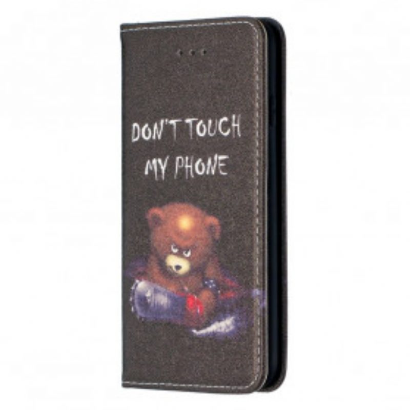 Folio Cover iPhone SE 3 / SE 2 / 8 / 7 Custodia in pelle Orso Pericoloso