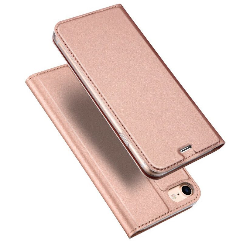 Folio Cover iPhone SE 3 / SE 2 / 8 / 7 Custodia in pelle Serie Skin Pro Dux Ducis